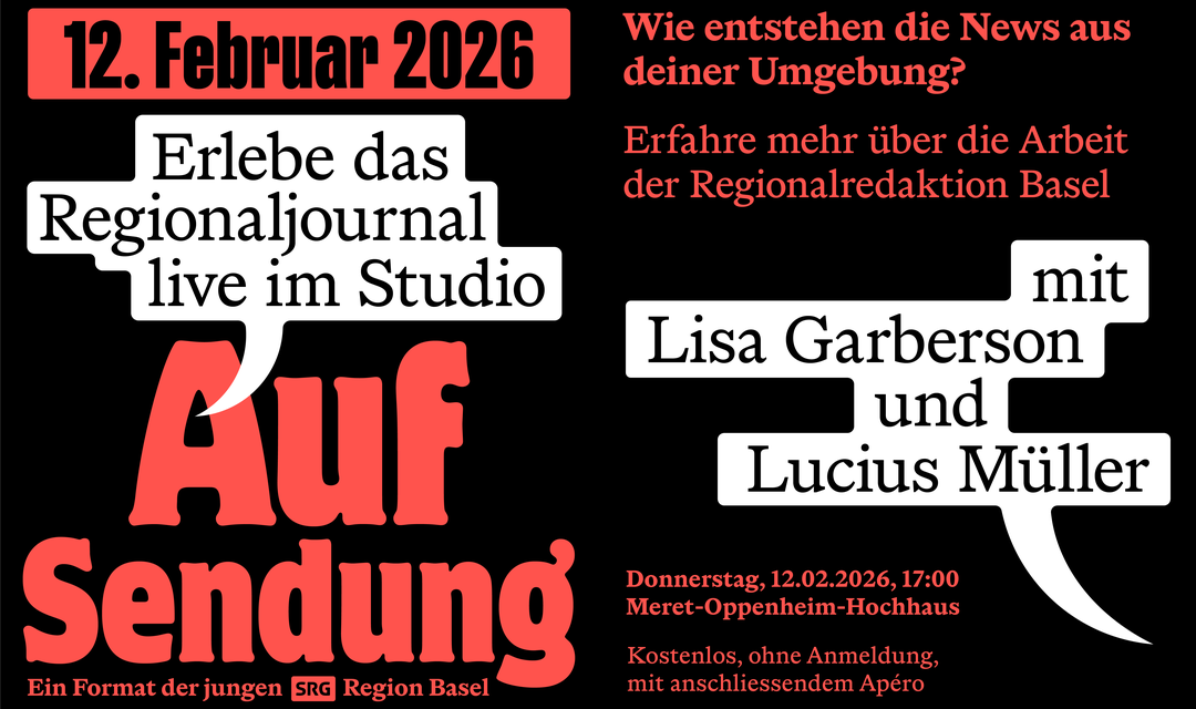 Bild von «Auf Sendung»: Mit dem Regionaljournal Basel