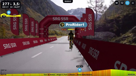 Bild von Start der digitalen Radrennen der Tour de Suisse