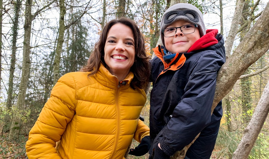 Mona Vetsch und Finn Schärer.