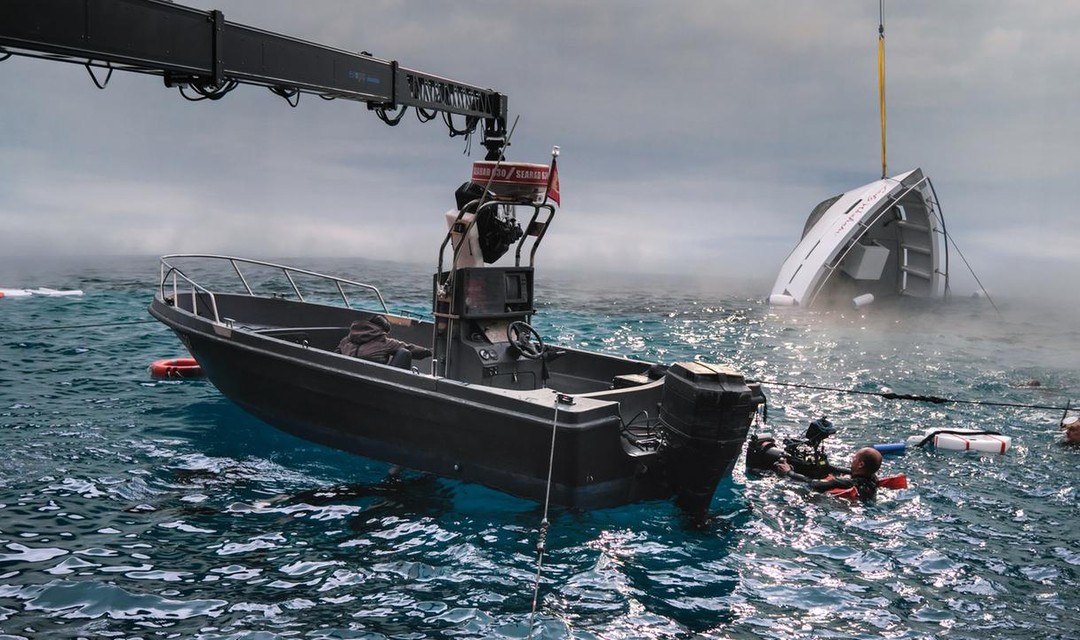 Spezialequipment für die Dreharbeiten von «Der Schwarm» im Wasser