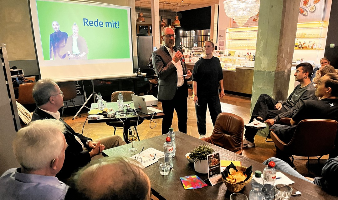 Urs Leuthard und Vera Zingg im Gespräch mit dem Publikum