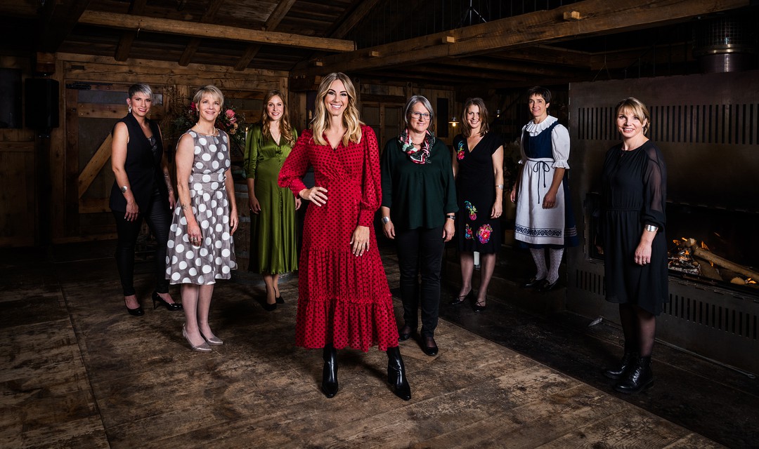 Nicole Berchtold mit den Landfrauen.