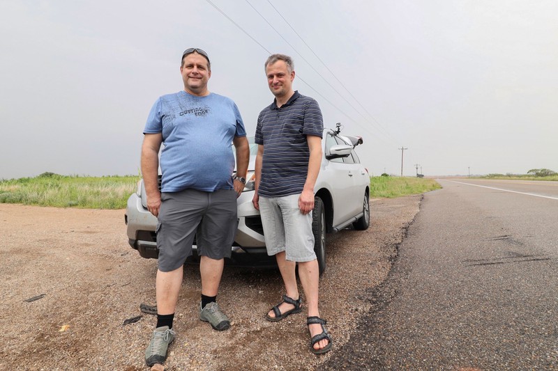 Sascha Beck und Dominic Blaser sind Tornadojäger.