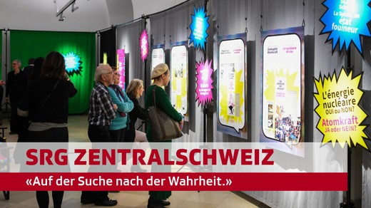 Bild von Führung durch die Ausstellung: «Auf der Suche nach der Wahrheit. Wir und der Journalismus»