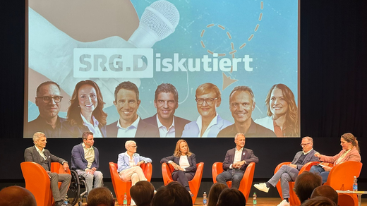 Bild von «SRG.Diskutiert»-Talk in Nottwil: Der Sport schreibt die Geschichten, die SRG macht sie für alle sichtbar