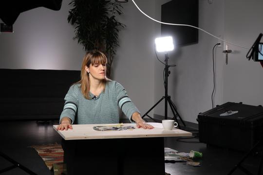 Bild von «Behind the Scenes» beim Videodreh von SRF Forward