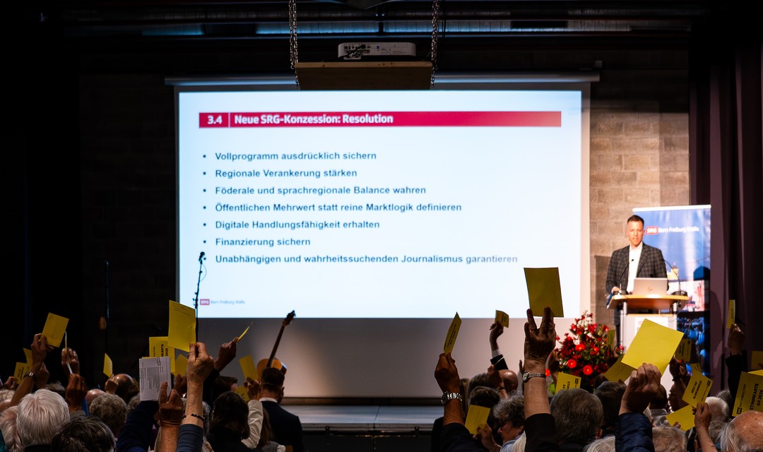 Bild von 101. GV - SRG Bern Freiburg Wallis fordert Vollprogramm