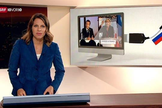 Bild von SRF hat sachgerecht über russische Einflussnahme im französischen Wahlkampf berichtet