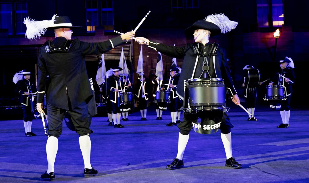 Foto des Auftritts der Top Secret Drum Corps, Schweiz