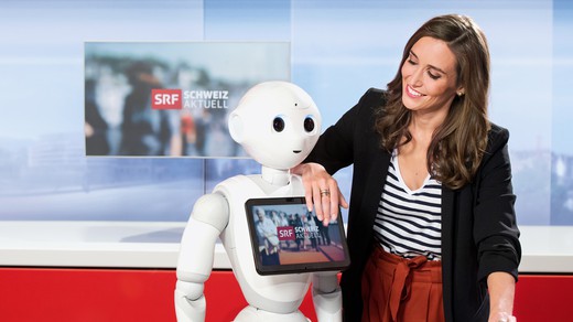 Bild von Digitaltag bei SRF: Wenn plötzlich Roboter und Avatar moderieren