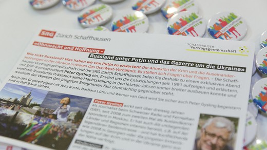 Bild von Fotogalerie: Schaffhauser Vortragsgemeinschaft mit Peter Gysling