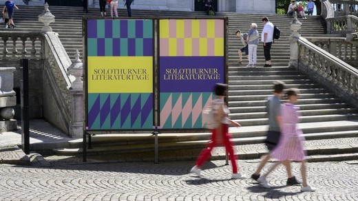 Bild von SRF an den Solothurner Literaturtagen 2023