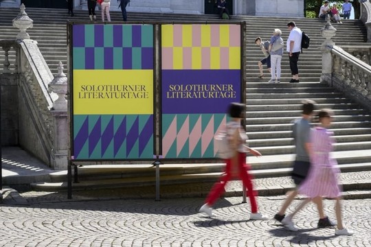 Bild von SRF an den Solothurner Literaturtagen 2023