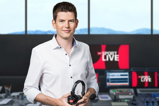 Bild von SRF Sport: Calvin Stettler ergänzt das Kommentatorenteam