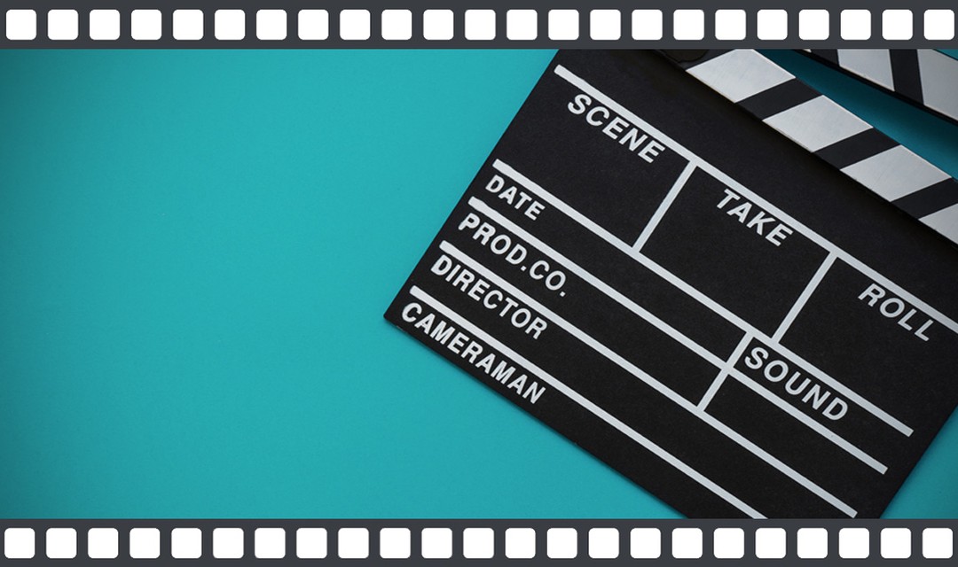 Symbolbild mit Klappe an Filmset