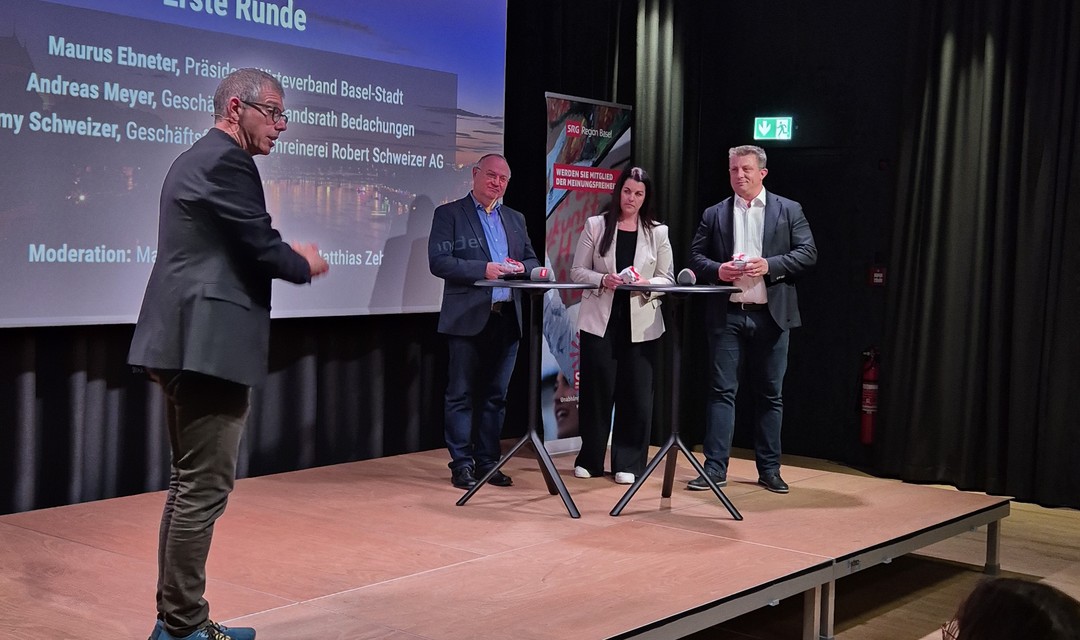 Bild von «Streitpunkt SRG»: Wirtschaft im Fokus. Was braucht die Wirtschaft in der Region Basel - und was braucht SRF?