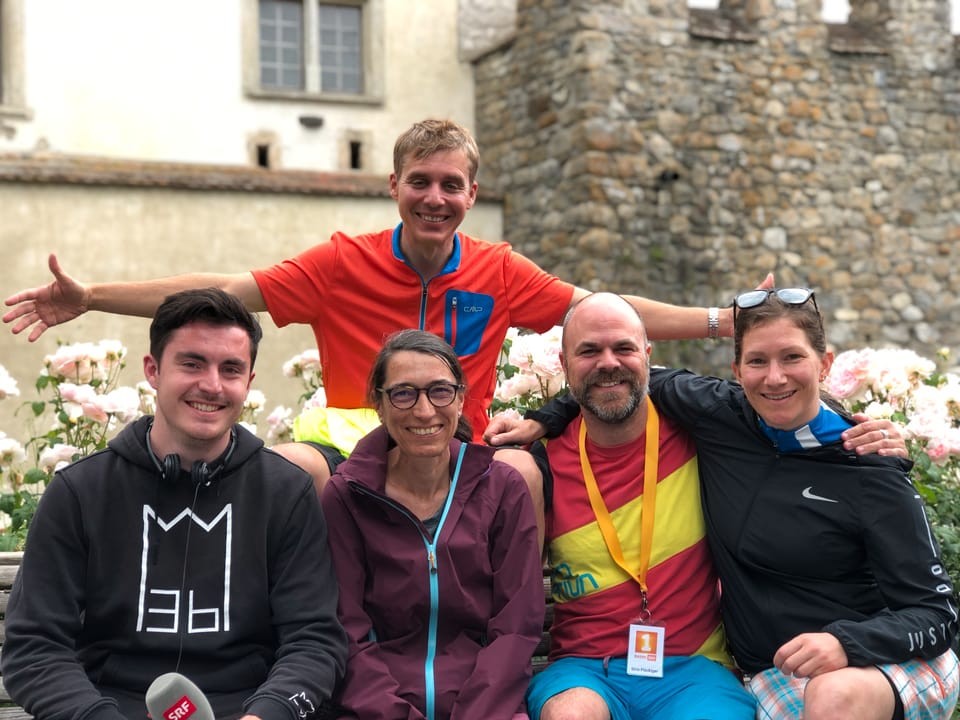 Simon Schaffer (Reporter), Radka Laubacher (Produzentin), Sirio Flückiger (Reporter und Logistik) un