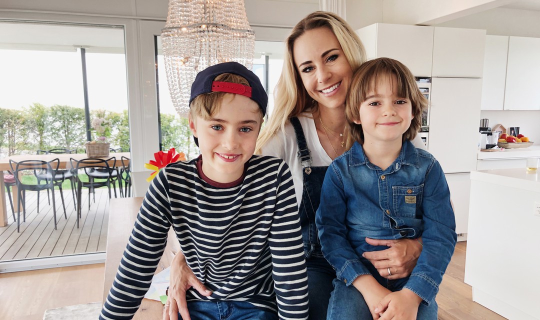 Moderatorin Nicole Berchtold und ihre Kinder