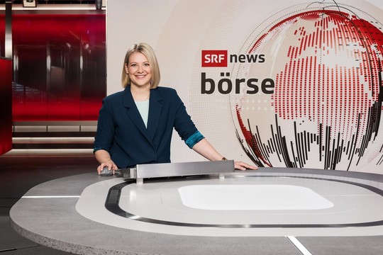 Bild von «SRF Börse»: Sina Freiermuth stösst neu zum Moderationsteam