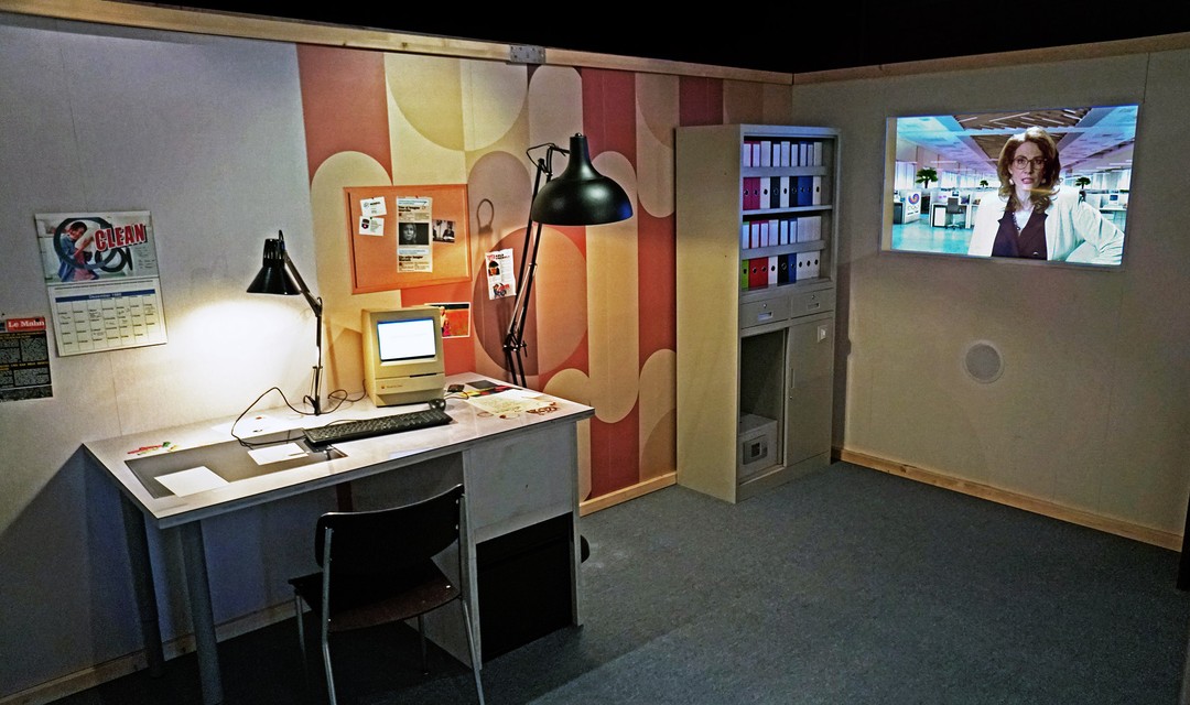 Newsroom aus dem Jahr 1988, in dem Rätsel gelöst werden müssen.