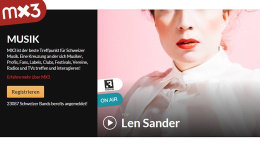 Bild von Zehn Jahre Musik-Plattform mx3: 100'000 Songs made in Switzerland