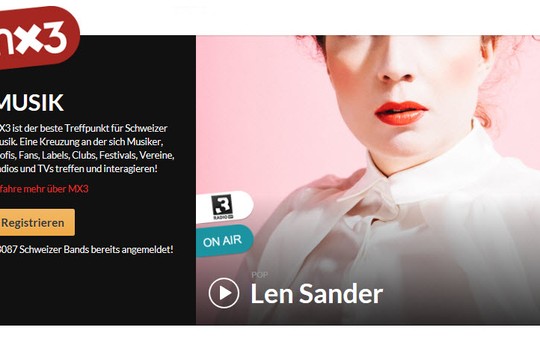 Bild von Zehn Jahre Musik-Plattform mx3: 100'000 Songs made in Switzerland