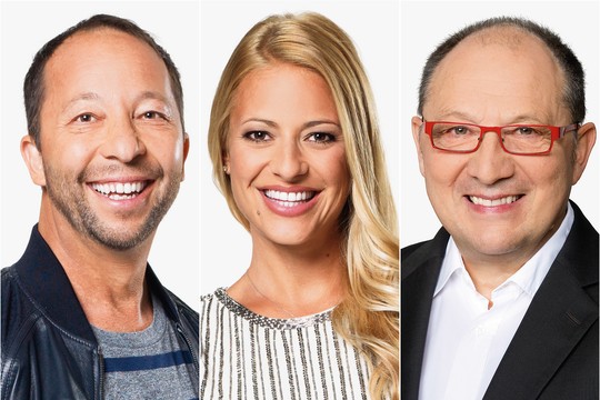 Bild von «Spiel für dein Land» mit Christa Rigozzi, Beni Thurnheer und DJ BoBo