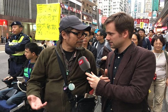 Bild von Martin Aldrovandis Arbeitsalltag als SRF-Korrespondent in Nordostasien