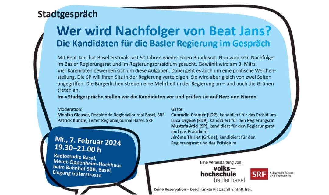 Bild von «Stadtgespräch» - Wer wird Nachfolger von Beat Jans?