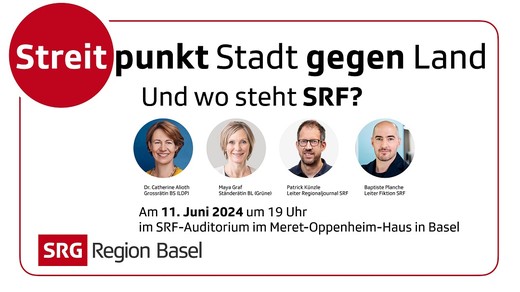 Bild von «Streitpunkt SRG»: Zu viel Stadt? Zu ländlich? SRF zwischen den Fronten