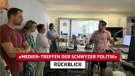 Bild von Exklusiver Einblick ins Regionalstudio Zentralschweiz am «Medien-Treffen der Schwyzer Politik»