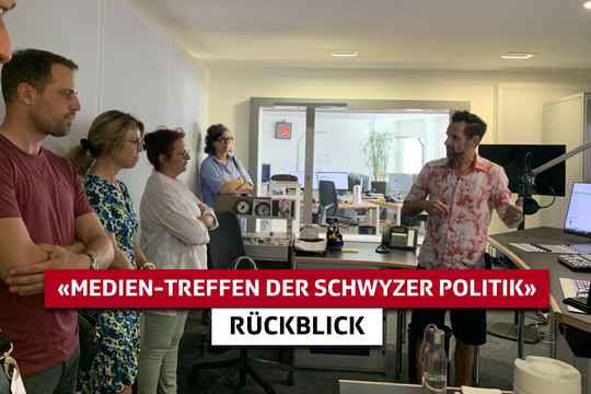 Bild von Exklusiver Einblick ins Regionalstudio Zentralschweiz am «Medien-Treffen der Schwyzer Politik»
