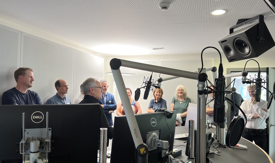 Bild von Einblick in die SRF-Regionalredaktion Zentralschweiz für das Kantonsparlament Nidwalden