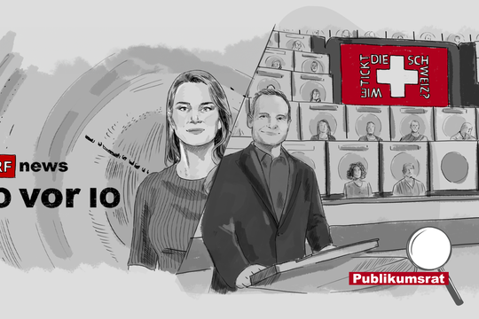 Bild von Publikumsrat beobachtet «Wie tickt die Schweiz?» und «10vor10»
