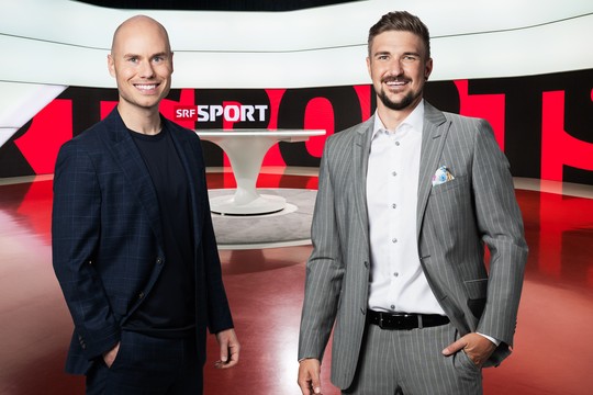 Bild von Jeff Baltermia und Mevion Heim ergänzen Moderationsteam von SRF Sport