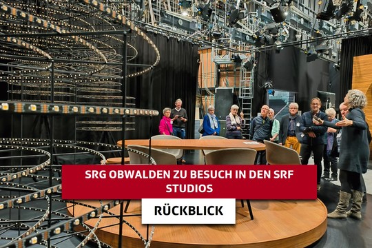 Bild von Perspektivenwechsel: Führung mit der SRG Obwalden durch die SRF-Studios in Zürich