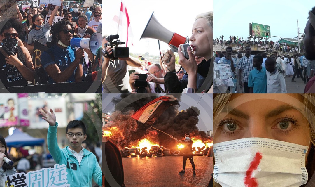 Die sechs Aktivistinnen und Aktivisten, um die es im Podcast geht