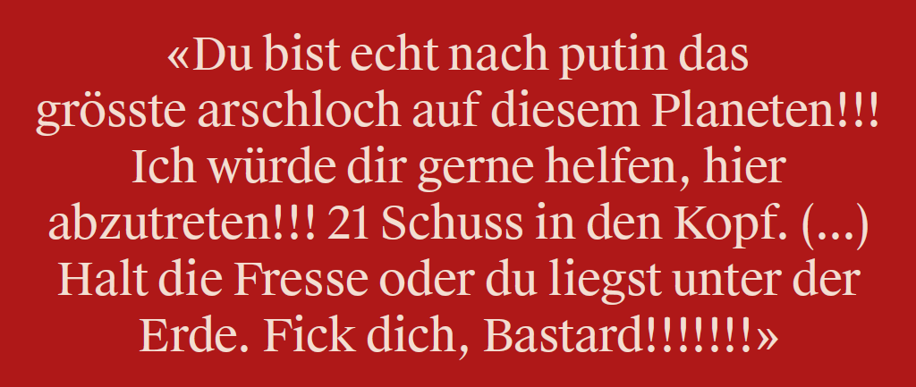 Kommentar aus der Online-Community