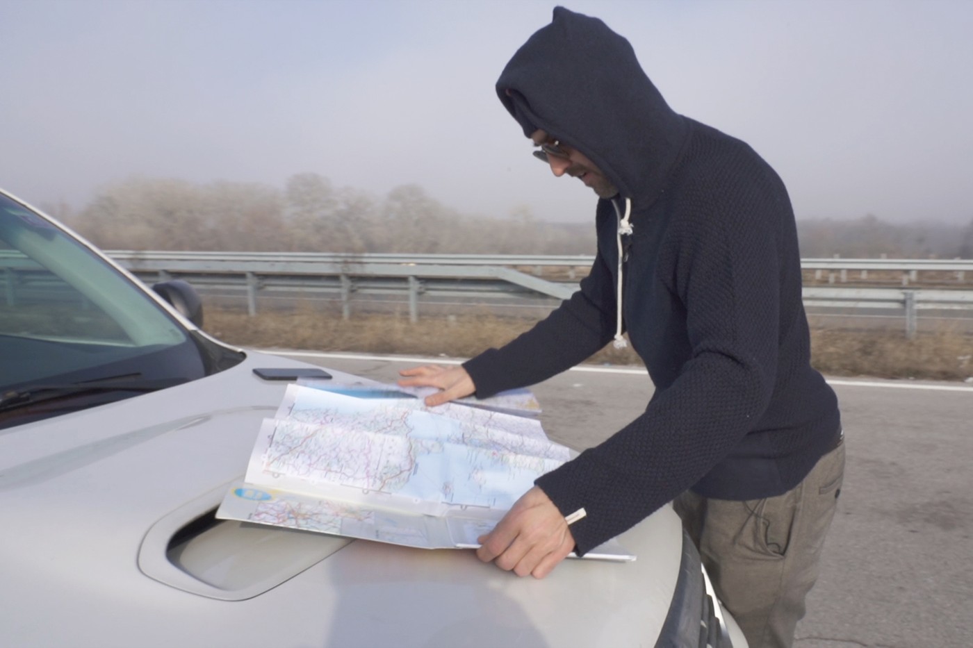 Salar kurz vor der Grenze in die Türkei