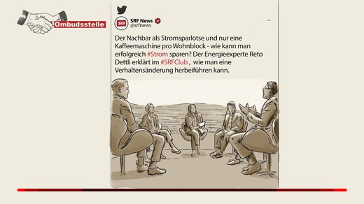 Bild von Tweet zum «Club» mit Energieexperte war sachgerecht