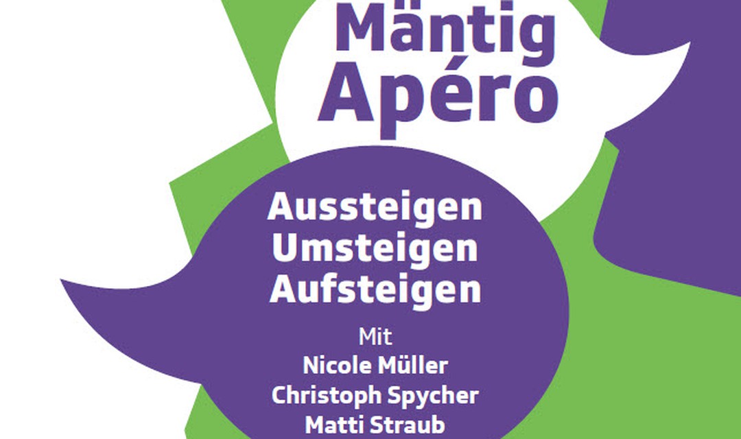 Bild von MäntigApéro «Aussteigen. Umsteigen. Aufsteigen.»
