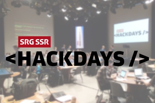 Bild von SRG Hackdays 2018